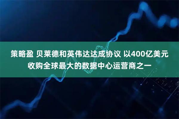 策略盈 贝莱德和英伟达达成协议 以400亿美元收购全球最大的数据中心运营商之一